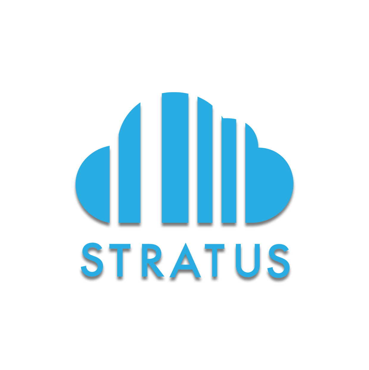 A cloud-shaped logo for the O'Neil Stratus software.  