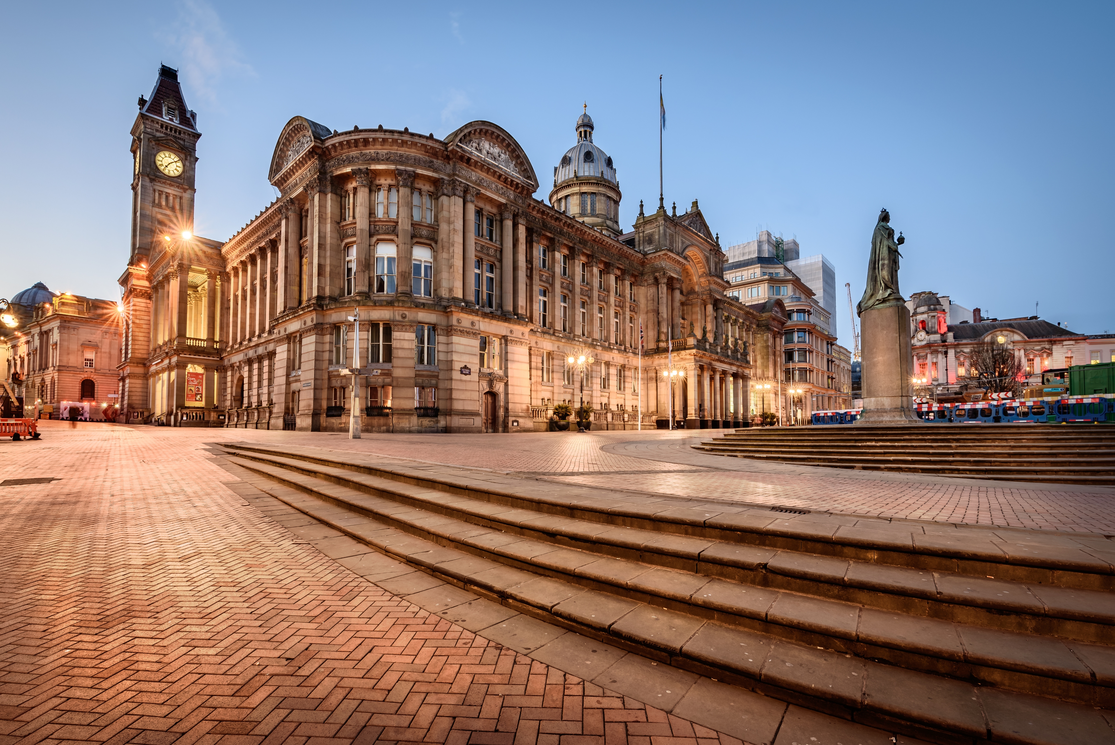 Birmingham Town Hall is a concert hall and  popular for assemblies  and situated in Victoria Square, Birmingham, England.