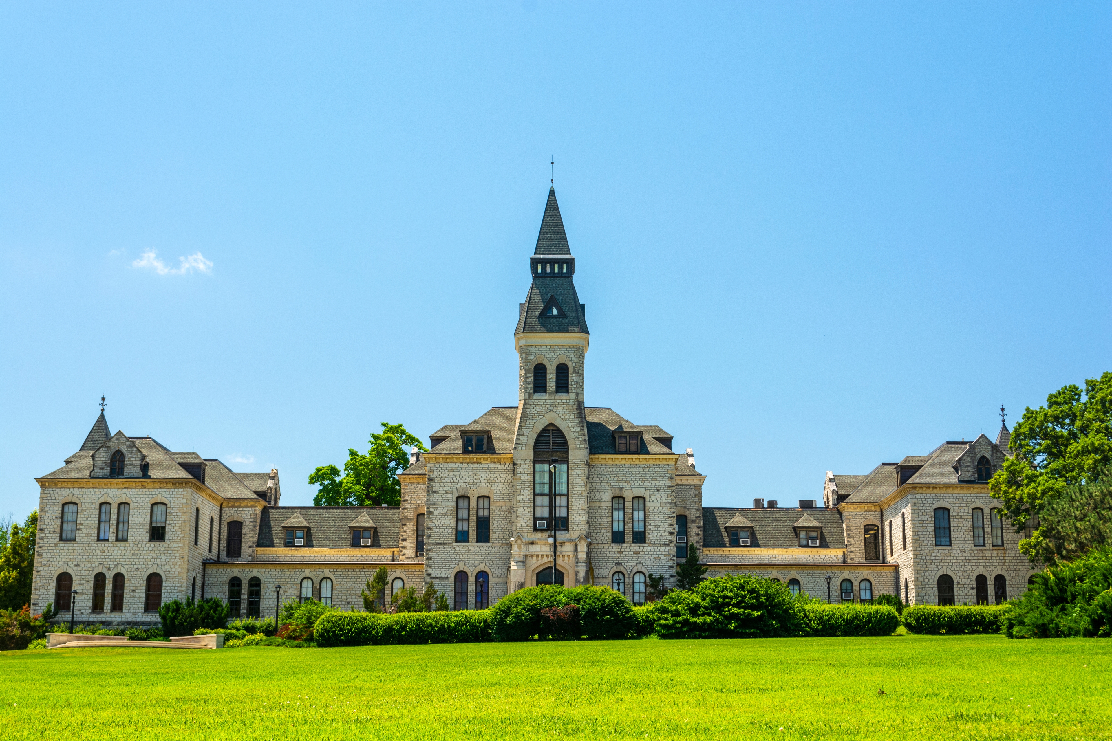 Kansas State University Administration Building on a Sunny Day